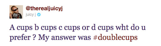 Who gives a f*ck about cup size? #WeTrippyMane. Zip and a Double Cup! A Zip and a Double Cup! A Zip and a Double Cup!